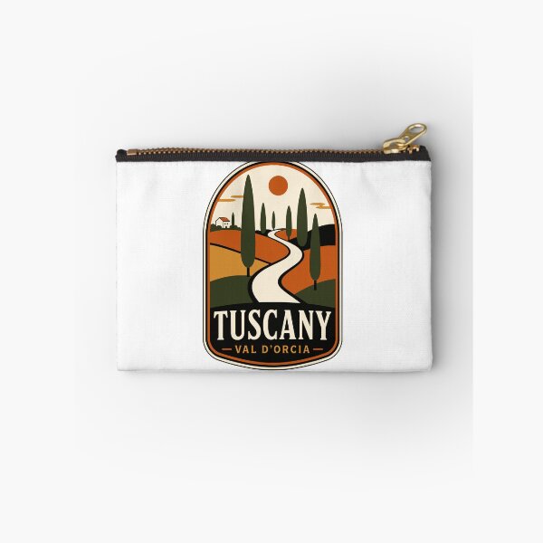 Item preview, Tuscany Vintage Travel Badge T-Shirt - Val d'Orcia Italian Countryside designed and sold by Lyfeinsights.