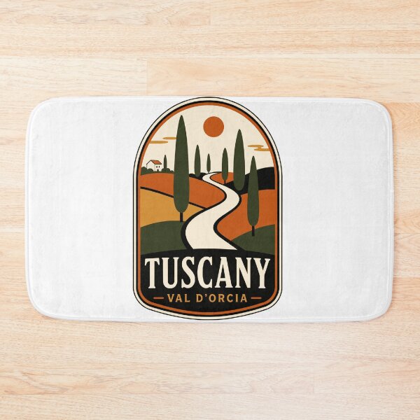 Item preview, Tuscany Vintage Travel Badge T-Shirt - Val d'Orcia Italian Countryside designed and sold by Lyfeinsights.