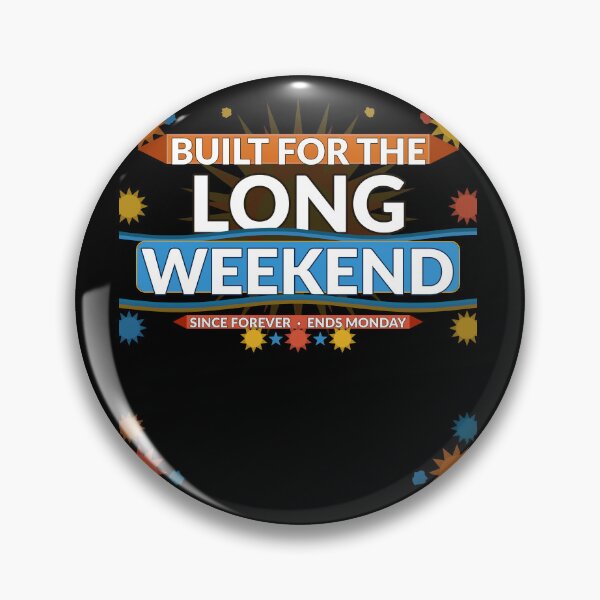 Item preview, Built for the Long Weekend Funny Memorial Day Retro Summer T-Shirt designed and sold by Daily Mood Tees.