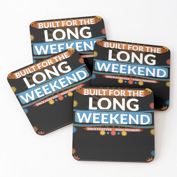 Item preview, Built for the Long Weekend Funny Memorial Day Retro Summer T-Shirt designed and sold by Daily Mood Tees.