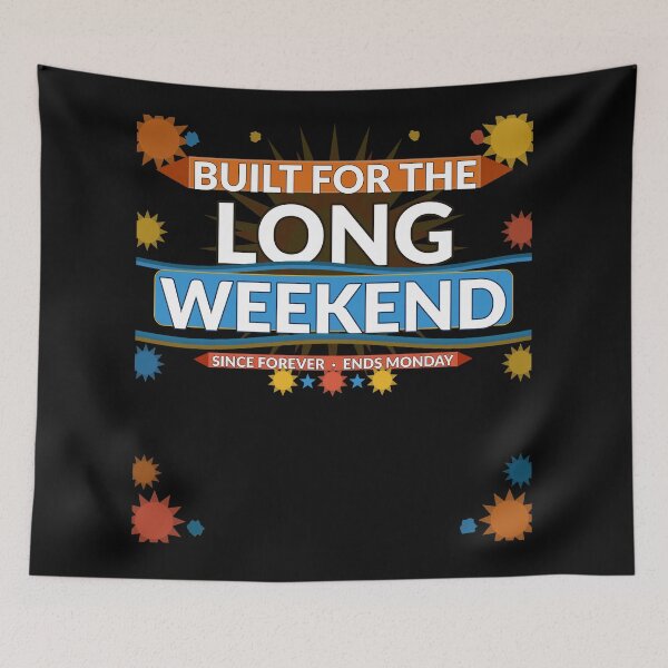 Item preview, Built for the Long Weekend Funny Memorial Day Retro Summer T-Shirt designed and sold by Daily Mood Tees.