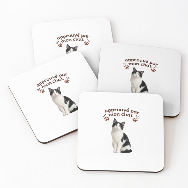 Item preview, Approved by my Black and White Cat designed and sold by BeDogRonrons.