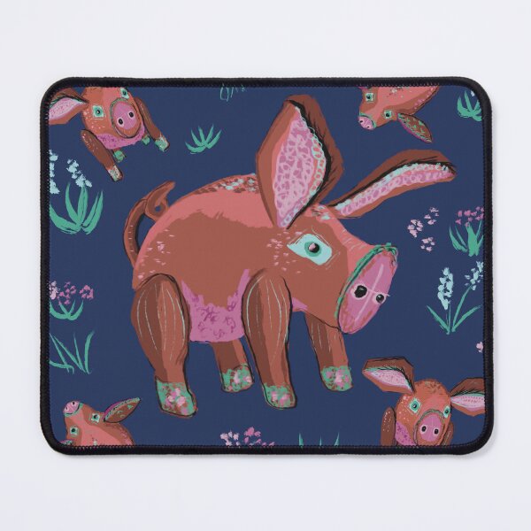 Item preview, Cute Cartoon Pig, Funny Farm Animal, blue designed and sold by BeeFoxTree.