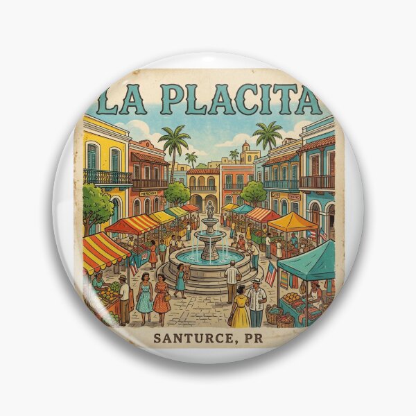 Item preview, La Placita Vintage Colonial Plaza Art designed and sold by DuckOddity.