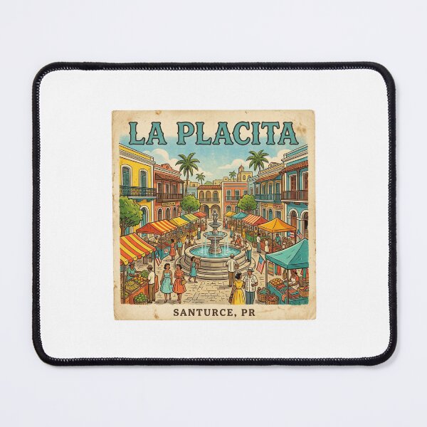 Item preview, La Placita Vintage Colonial Plaza Art designed and sold by DuckOddity.