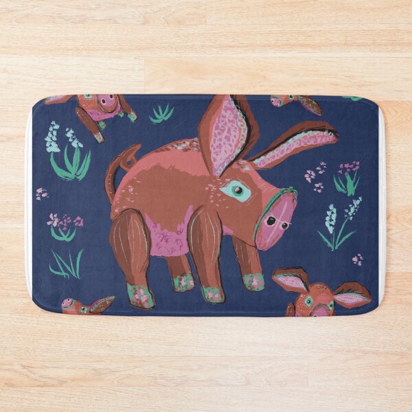 Item preview, Cute Cartoon Pig, Funny Farm Animal, blue designed and sold by BeeFoxTree.