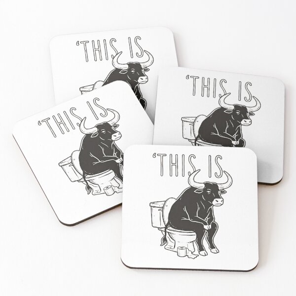 Item preview, Bull on Toile | Funny Illustration 'This Is' Phrase Tee designed and sold by Nomad Ink.