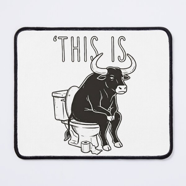 Item preview, Bull on Toile | Funny Illustration 'This Is' Phrase Tee designed and sold by Nomad Ink.