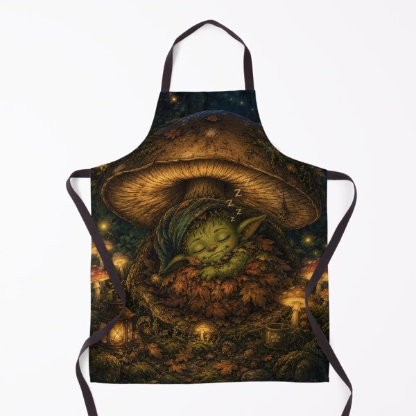 Item preview, Goblincore Sleep Mode – Cozy Goblin Sleeping in Mushroom Art | Funny Night Owl Goblincore Gift designed and sold by irfanshikh.