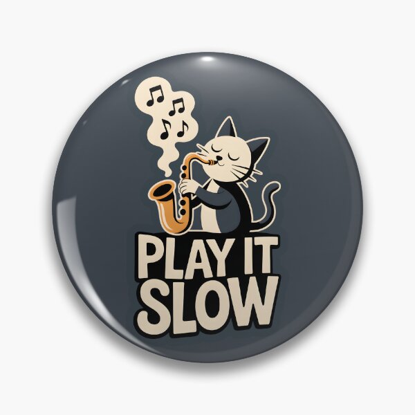 Item preview, Play It Slow – Minimalist Cat Saxophonist Art Print, Jazz Night Illustration designed and sold by Montodesign.