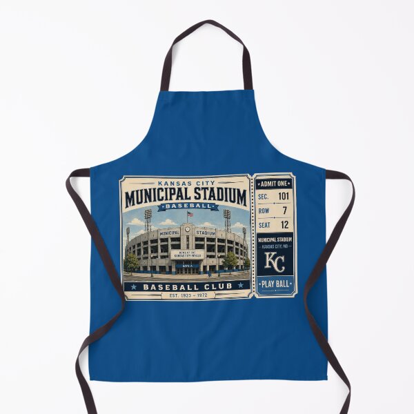 Item preview, Kansas City Municipal Stadium Vintage Ticket Poster Retro Baseball Stadium Art Classic KC Ballpark Exterior designed and sold by GhostDawgs.