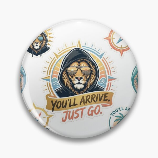 Item preview, Cool Lion Motivational Quote You'll Arrive Just Go designed and sold by Hafcishop.