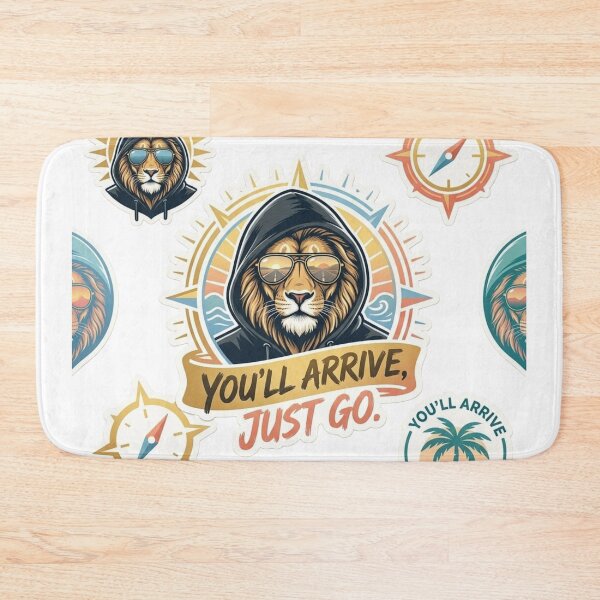 Item preview, Cool Lion Motivational Quote You'll Arrive Just Go designed and sold by Hafcishop.