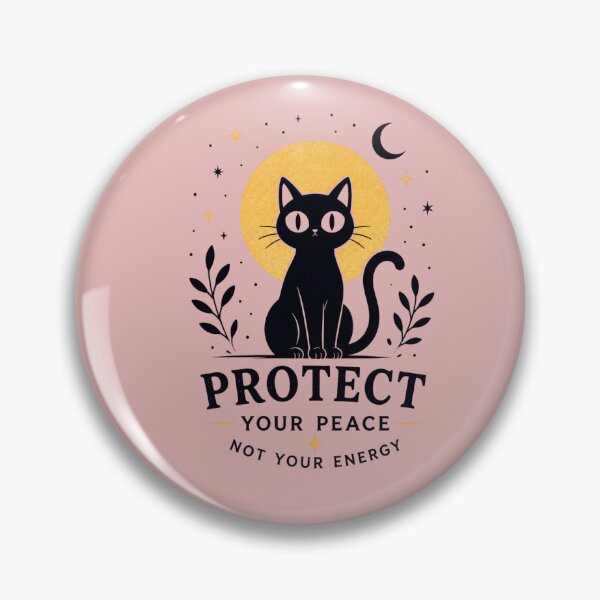 Item preview, Protect Your Peace Cat Design designed and sold by AdicretorDesign.