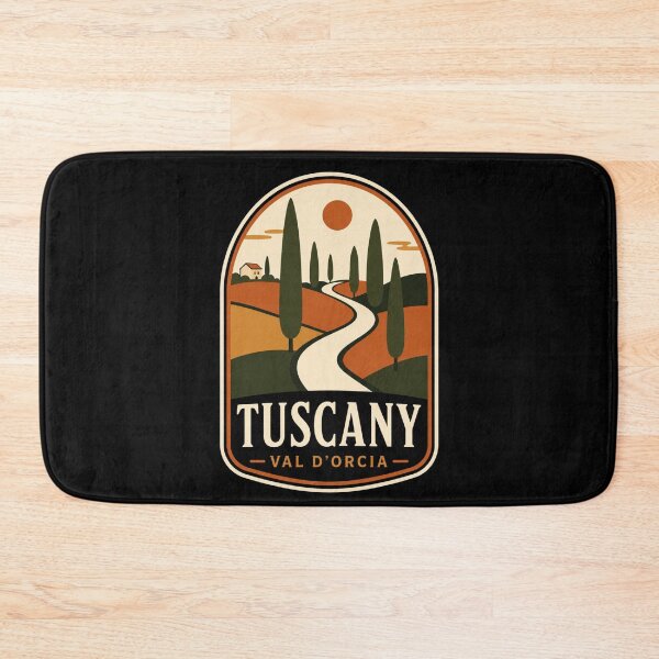 Item preview, Tuscany Vintage Travel Badge T-Shirt - Val d'Orcia Italian Countryside designed and sold by Lyfeinsights.