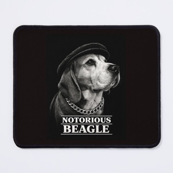 Item preview, Portrait of a beagle wearing a cap in the style of a rap legend designed and sold by Eric Sintès.