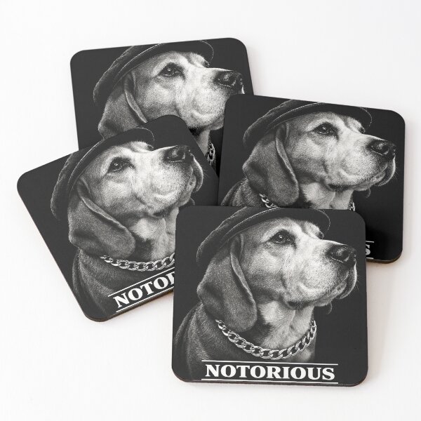 Item preview, Portrait of a beagle wearing a cap in the style of a rap legend designed and sold by Eric Sintès.