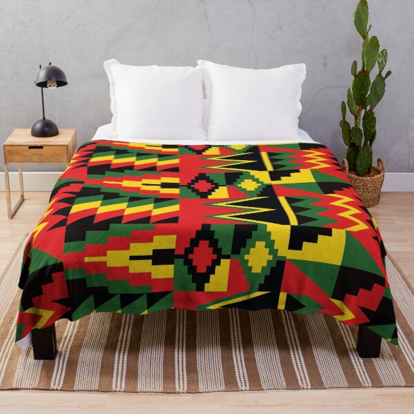 Artikelvorschau, Farbenfrohes ghanaisches Kente-Stoffmuster entworfen und verkauft von MammothArt.