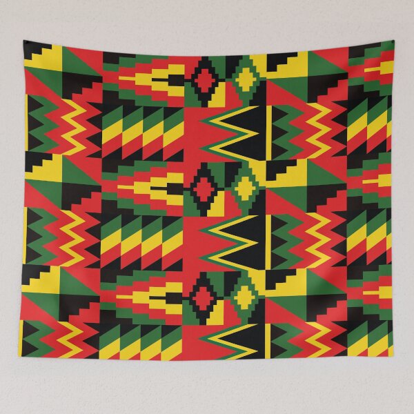 Item preview, Colorful Ghanaian Kente Cloth Pattern designed and sold by MammothArt.