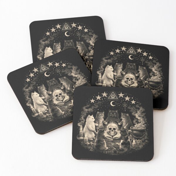 Item preview, Witchy Gothic Cat Ritual Support Your Local Coven designed and sold by Blok45.