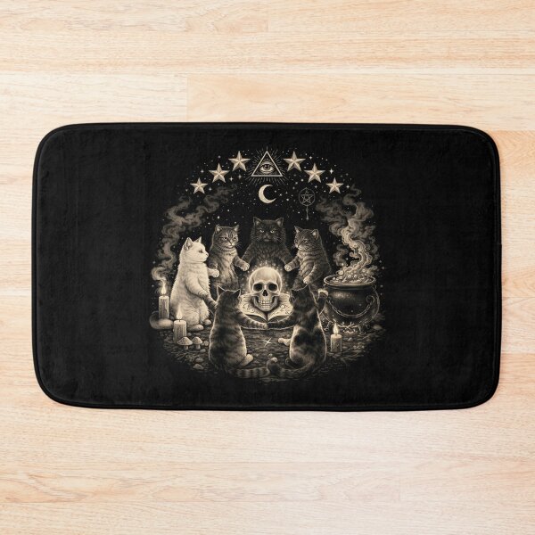 Item preview, Witchy Gothic Cat Ritual Support Your Local Coven designed and sold by Blok45.