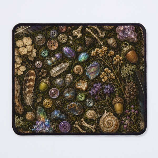 Item preview, Goblincore Hoard Collection – Beautiful Treasure Flat Lay Nature Art | Goblincore Collector Gift designed and sold by irfanshikh.