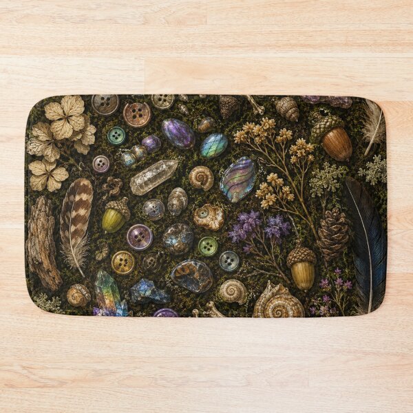 Item preview, Goblincore Hoard Collection – Beautiful Treasure Flat Lay Nature Art | Goblincore Collector Gift designed and sold by irfanshikh.