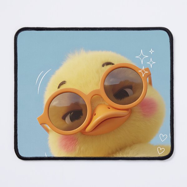 Item preview, Duckling poses cool with rosy blush cheeks designed and sold by Crackio.