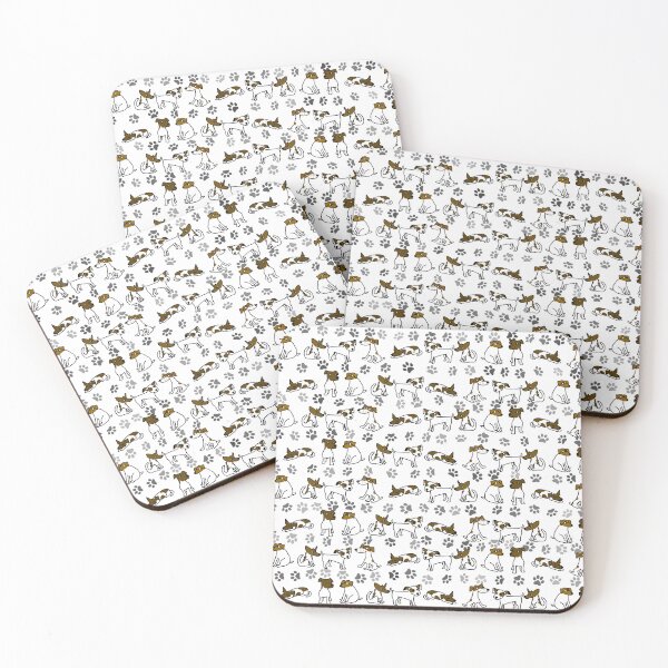 Item preview, Funny Jack Russell Terrier Cartoon Pattern designed and sold by jaggerstudios.