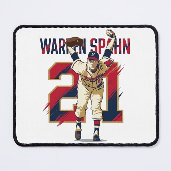 Item preview, Warren Spahn #21 - Milwaukee Baseball Legend - Retro Pitcher Art designed and sold by Thogan0416.