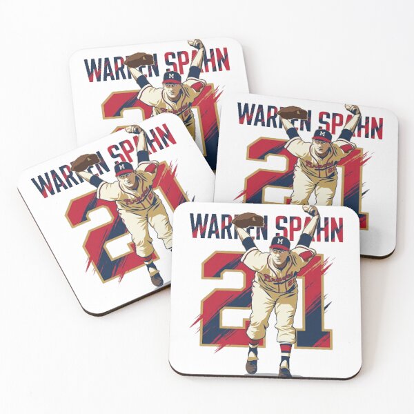 Item preview, Warren Spahn #21 - Milwaukee Baseball Legend - Retro Pitcher Art designed and sold by Thogan0416.