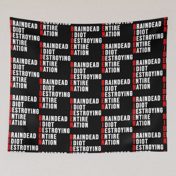 Item preview, Biden Braindead Idiot Destroying Entire Nation designed and sold by SamskrtavakDews.