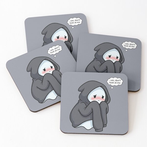 Item preview, Emotionally Offline Ghost – Introvert Anxiety Meme designed and sold by ChaosNest.