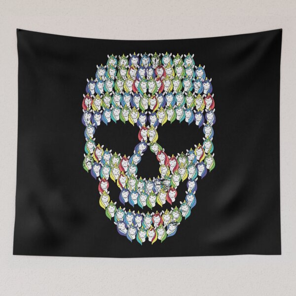 Item preview, Skull unicorns designed and sold by anziehend.