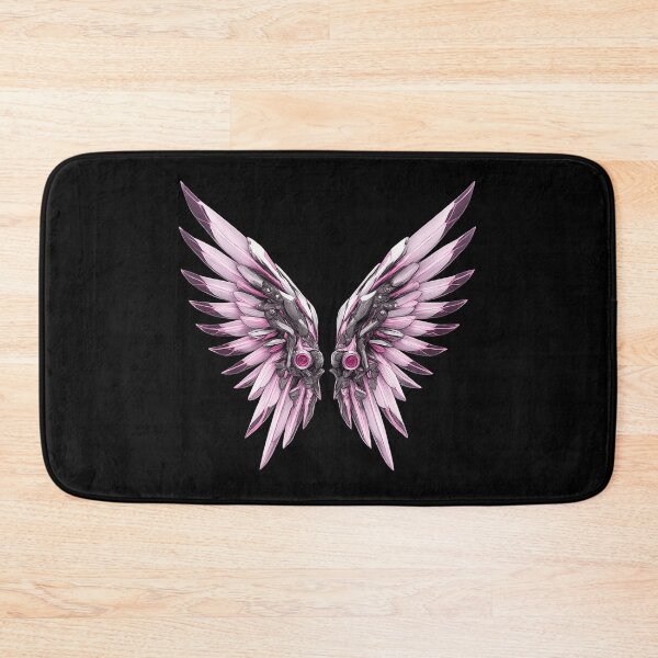 Item preview, Cyberpunk Angel Wings Neon Pink Metallic Sticker designed and sold by ArpitDev.