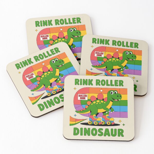 Item preview, Dinosaur on the Roller Rink Floor designed and sold by SignumShop.