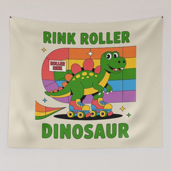 Item preview, Dinosaur on the Roller Rink Floor designed and sold by SignumShop.