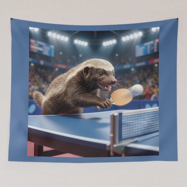 Item preview, Ping Pong Honey Badger designed and sold by Tridentulus.