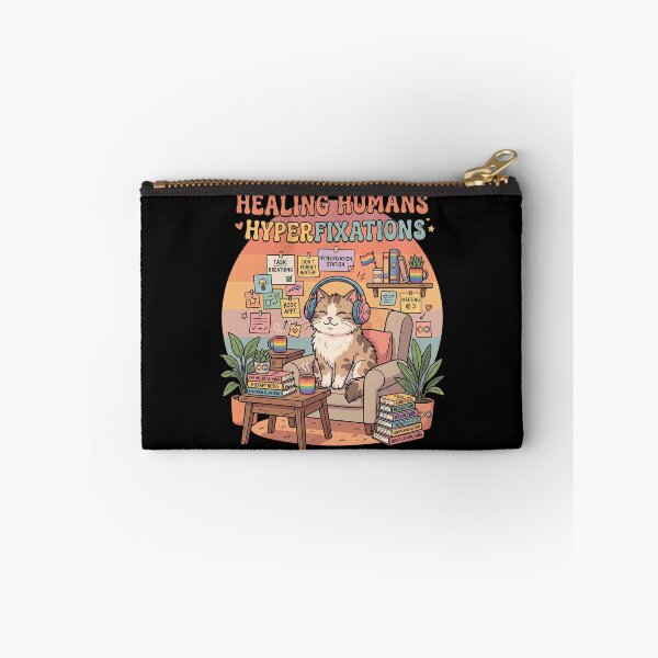 Item preview, Funny Cat LGBTQ Neurodivergent Therapist Design ADHD Autism Friendly Healing Humans Hyperfixations Gift designed and sold by Im-Ara.