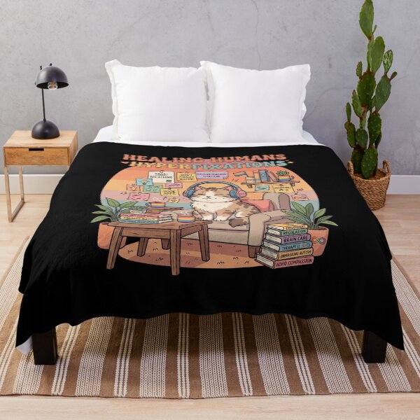 Item preview, Funny Cat LGBTQ Neurodivergent Therapist Design ADHD Autism Friendly Healing Humans Hyperfixations Gift designed and sold by Im-Ara.