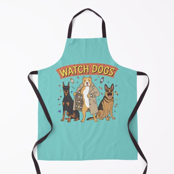 Item preview, Watch Dogs Funny Dog Trench Coat Humor Pitbull Shepard Doberman designed and sold by Milasneeze.