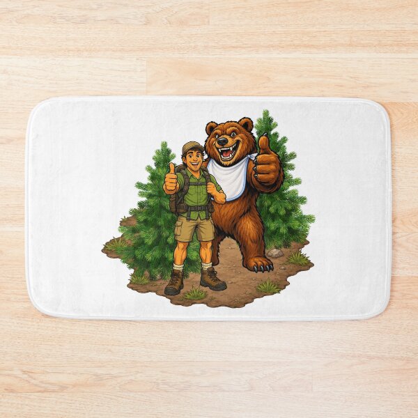 Item preview, Hiker Joins Bear for Lunch designed and sold by BSCI Designs.