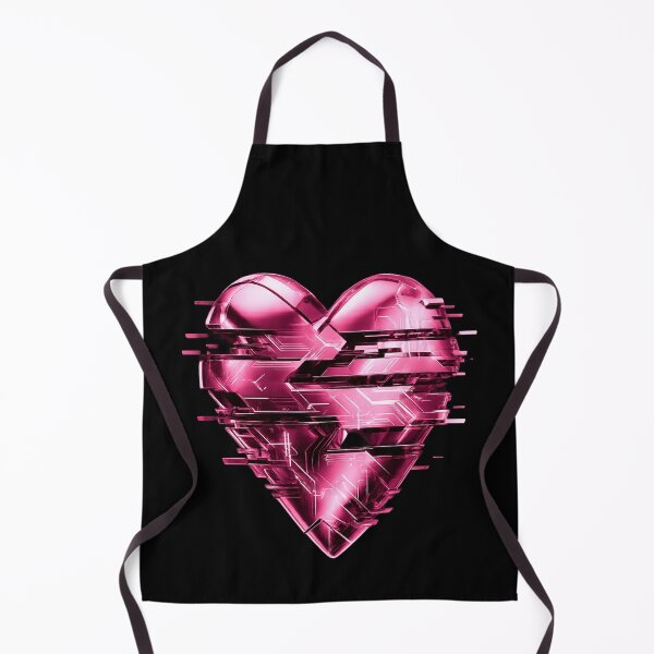 Artikelvorschau, Cyber Pink Heart Glitch Tech Sticker entworfen und verkauft von ArpitDev.
