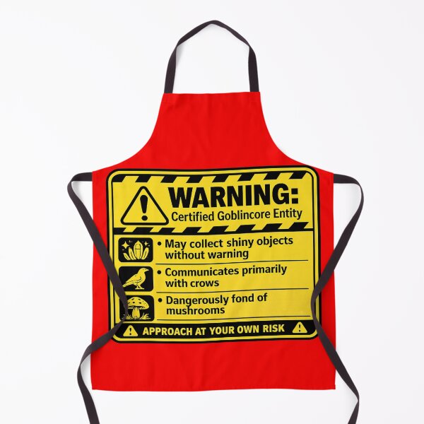 Item preview, Warning Certified Goblincore Entity – Funny Caution Label Humor Art | Goblincore Humor Sticker Gift designed and sold by irfanshikh.