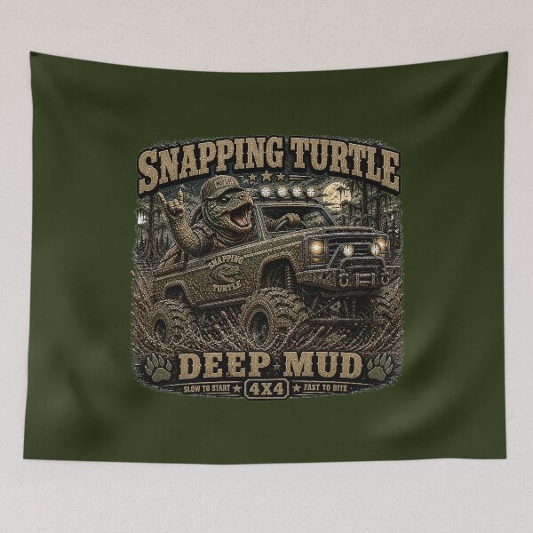 Item preview, Snapping Turtle in Deep Mud designed and sold by gotucoveredart.
