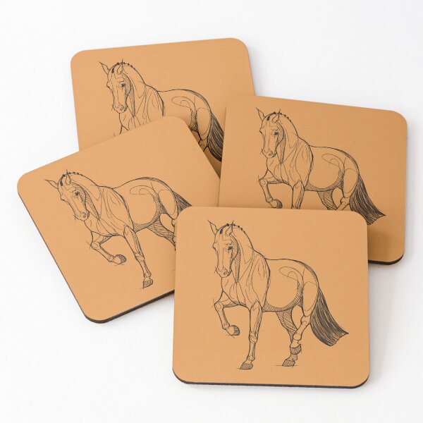 Item preview, Dressage Horse Sketch-Piaffe designed and sold by DappledMoon.
