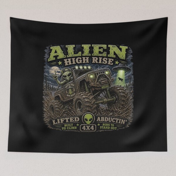 Item preview, Alien Hi Rise designed and sold by gotucoveredart.