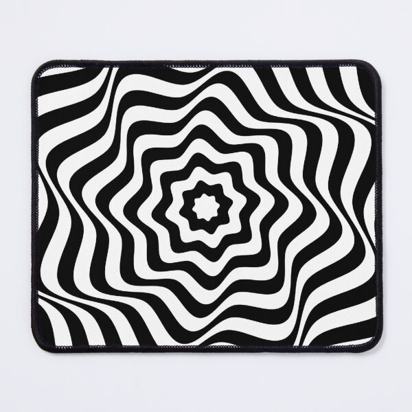 Item preview, Hypnotic Black and White Optical Illusion Swirl designed and sold by TerryCoreCraft.