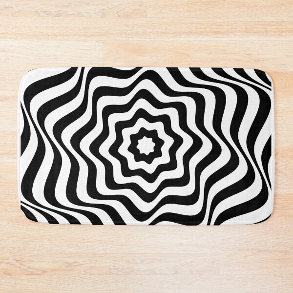 Item preview, Hypnotic Black and White Optical Illusion Swirl designed and sold by TerryCoreCraft.
