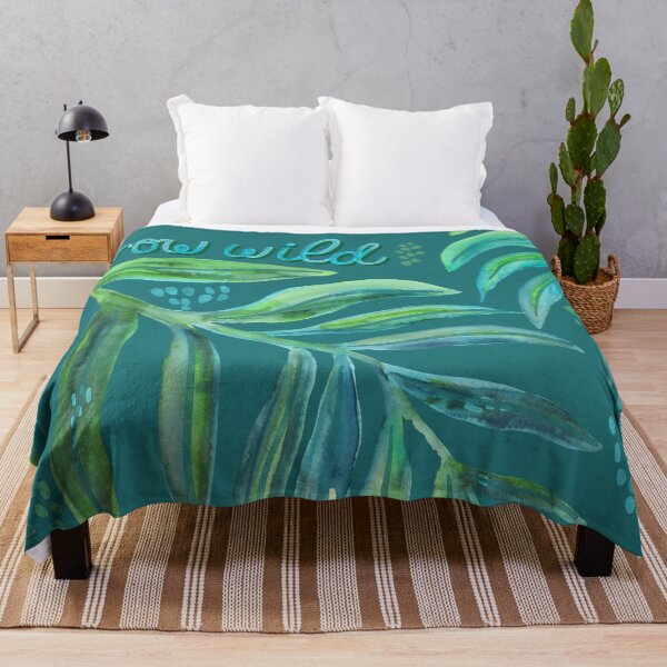 Item preview, Hand Lettered Typography Grow Wild - Tropical designed and sold by aneladesigns.